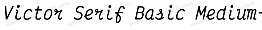 Victor Serif Basic Medium字体转换